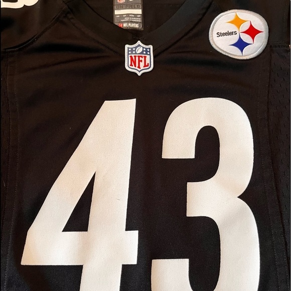 Pittsburgh STEELERS JERSEY POLAMALU RETIRED CONTOURED WOMENS CUT - Picture 12 of 16